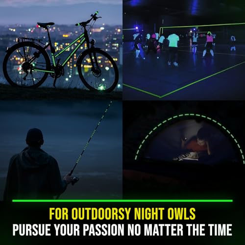 Lockport Glow in The Dark Tape - 2 Pack - 30 Ft x 1 in - Bright - Rechargeable - Reflective - Halloween Decoration, Night Decorations, Safety and Home Marking - Image 5