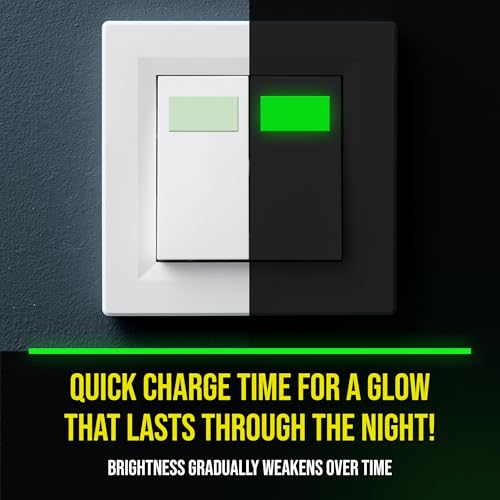 Lockport Glow in The Dark Tape - 2 Pack - 30 Ft x 1 in - Bright - Rechargeable - Reflective - Halloween Decoration, Night Decorations, Safety and Home Marking - Image 2