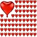 Lunmon 80 Pcs 18 Inch Red Heart Balloons Valentines Day Large Heart Shape Foil Balloons Bulk Decoration for Romantic Valentines Wedding Anniversary Bridal Shower Birthday Engagement Party Decor - Image 2