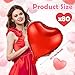 Lunmon 80 Pcs 18 Inch Red Heart Balloons Valentines Day Large Heart Shape Foil Balloons Bulk Decoration for Romantic Valentines Wedding Anniversary Bridal Shower Birthday Engagement Party Decor - Image 4