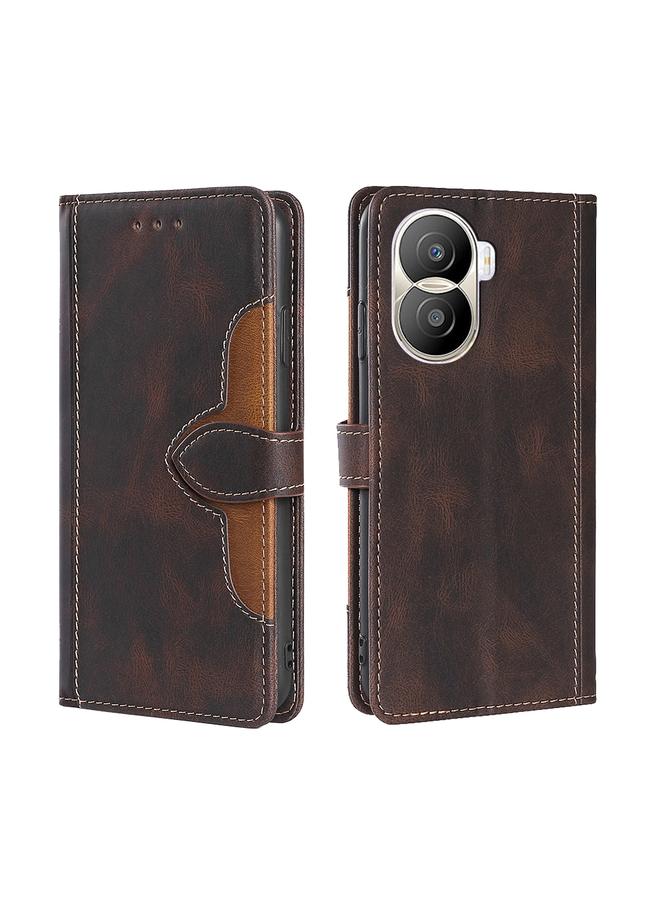 Green Tiger Case For Honor X40i Skin Feel Magnetic Buckle Leather Phone Case - Image 1