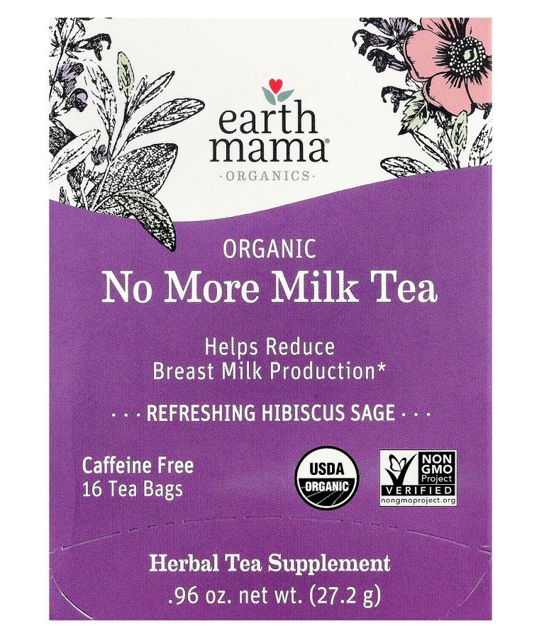 شاي الأعشاب العضوي بدون حليب من أورغانيكس - شاي الكركديه المنعش مع الميرمية خالي من الكافيين 16 كيس شاي 0.96 أونصة (27.2 جرام)