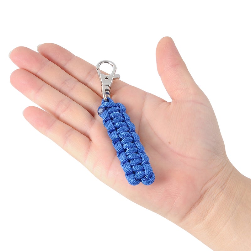 Techion 4 Pack Paracord Zipper Pulls for Backpacks, Tents, Trolley Cases, Traveling Cases, Jackets and Many Other Items That with Zippers (Blue) - Image 2