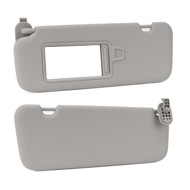 Xiaoyudou Left Driver & Right Passenger Side Sun Visor Compatible with 2017 2018 2019 Hyundai Elantra AD Replaces # 85210-F0100TTX, 85220-F0100TTX (Gray) - Image 3
