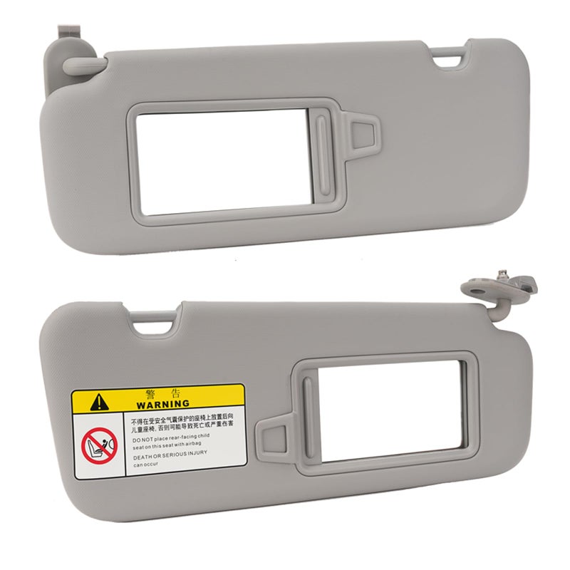 Xiaoyudou Left Driver & Right Passenger Side Sun Visor Compatible with 2017 2018 2019 Hyundai Elantra AD Replaces # 85210-F0100TTX, 85220-F0100TTX (Gray) - Image 1