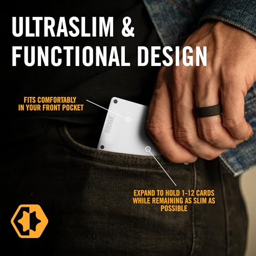 The Ridge Wallet - Slim Minimalist Compact Wallet and Card Holder| RFID Protected Front Pocket Wallets | Integrated Cash Strap | Polar White - Image 2