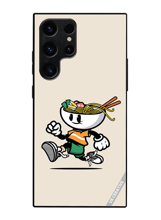 Protective Case Cover For Samsung Galaxy S25 Ultra Ramen Cartoon Design Multicolour