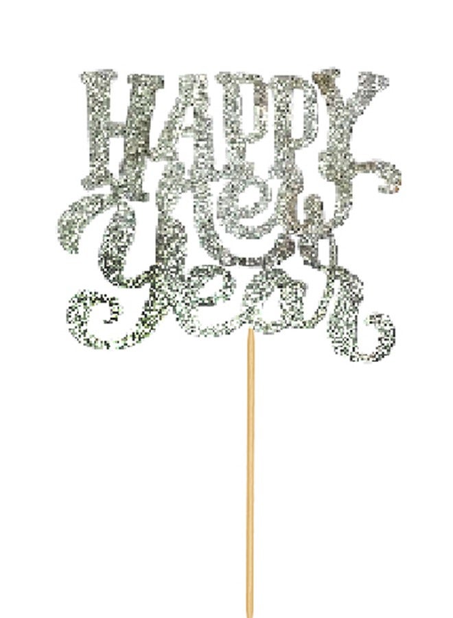 ذا بارتي بوبير الأسود والفضي سعيد السنة الجديدة كب كيك تبرز - Image 3