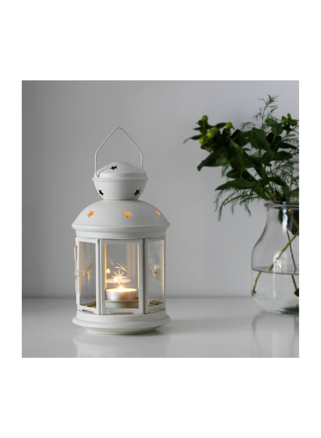 Y&D Metal Ramadan Lantern White/Clear 18centimeter - Image 2