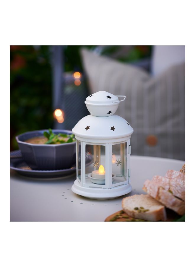 Y&D Metal Ramadan Lantern White/Clear 18centimeter - Image 3