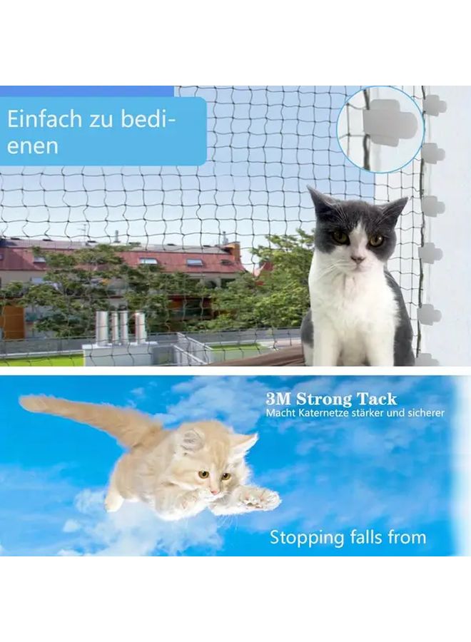 60 Pack Self Adhesive Hooks For Cat Netting Balcony Patio Pet Safety Barrier - Image 3