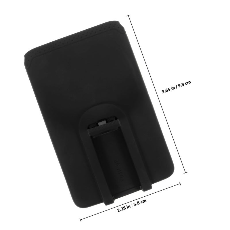 Silicone Adhesive Card Holder With Stand Function For Cell Phones Black 5 8 X 9 4cm - Image 3