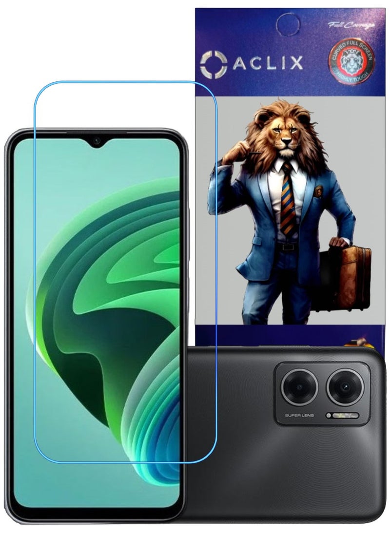 ACLIX Antistatic ESD Dustproof Premium Quality High Definition Clear Tempered Glass Screen Protector Designed For Xiaomi Redmi Note 11E - Image 1