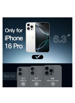 Aookay For iPhone 16 Pro Leather Case, Business Luxury Classic PU Leather Elegant Designer Men Cover Soft Non-Slip Grip Phone Cases for iPhone 16 Pro (Black)  - Image 2