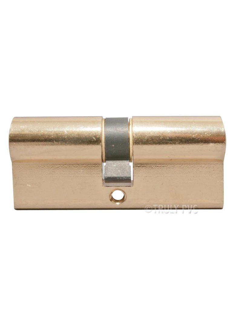 Yale 1000 Series Double Euro Profile Cylinder 40—40mm Polished Brass 10-1002-4040-00-11-01 (80mm)  - Image 2