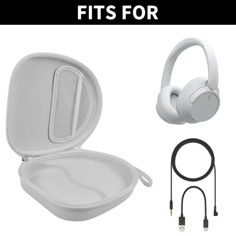 PAIYULE Headphone Case for Sony WH-CH720N WH-CH520 WH-1000XM4 for Soundcore Q20i Q20 Q30 for JBL Tune 720BT 510BT Noise Canceling Headphones, Wireless Headset Travel Bag (Box Only)(White) - Image 2