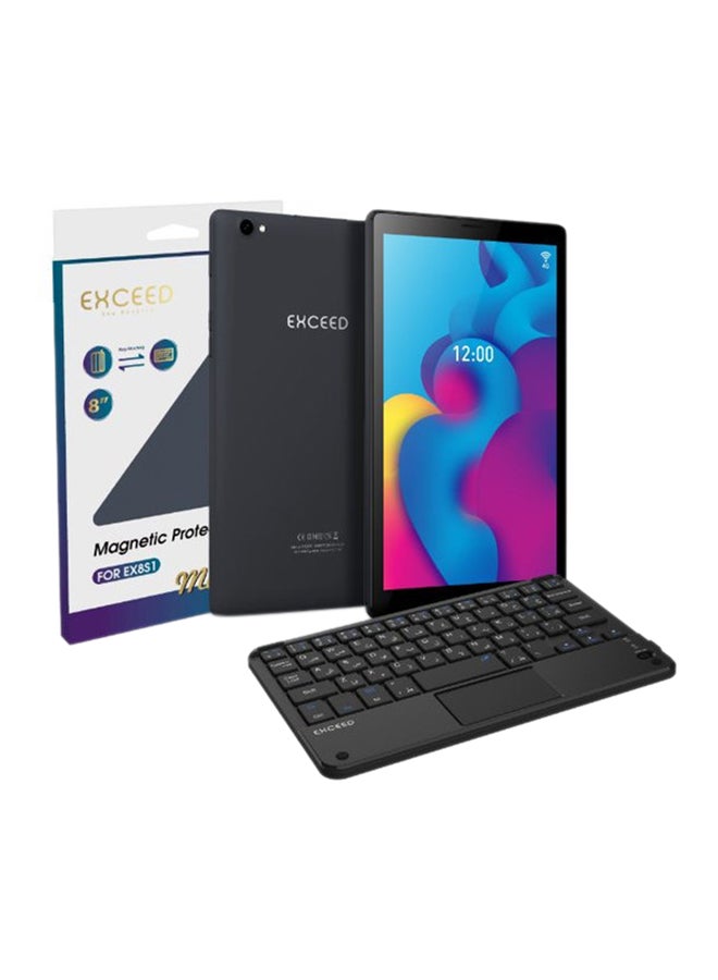 Exceed EX8S1 Magna Tablet 8-Inch Black 3GB RAM 32GB 4G LTE Wi-Fi With Magnetic Protect Case Keyboard And Keyboard - Image 1