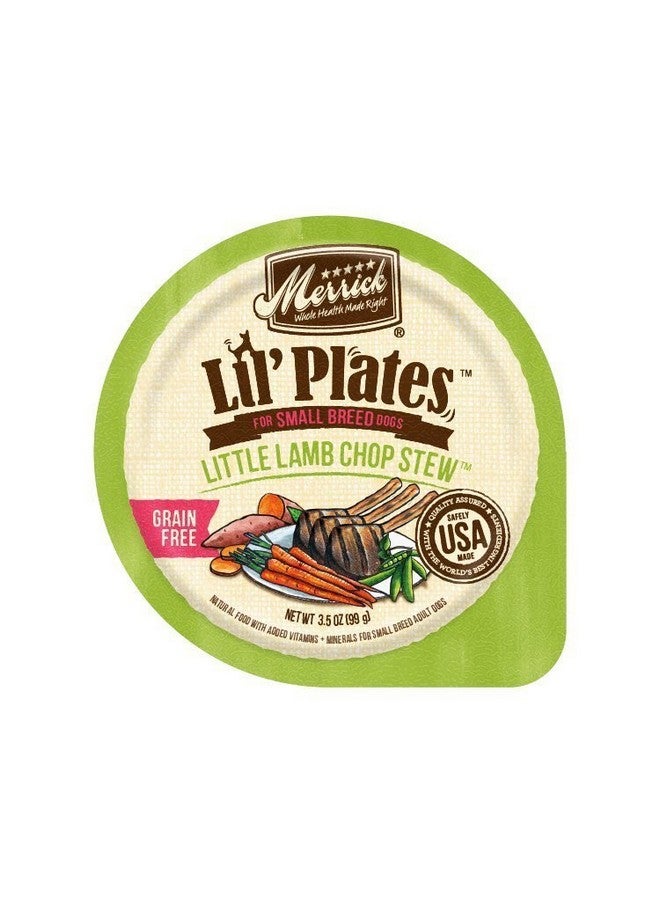 ميريك طعام كلاب ميريك ليل بلايتس الطبيعي الرطب، خالٍ من الحبوب والغلوتين، للكلاب الصغيرة، يخنة لحم ضأن طرية - عبوة من ١٢ عبوة، ٣.٥ أونصة - Image 1