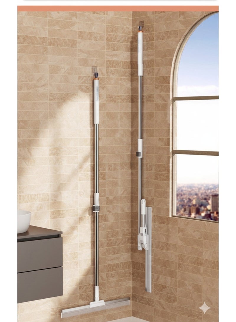 MOMENT Multifunction Floor Wiper, Squeegee Broom for Floor Shower Squeegee with Long 95-139cm Handle Rubber Wiper for Bathroom Tile Shower Glass Car Window Deck Patio Cleaning - Image 5