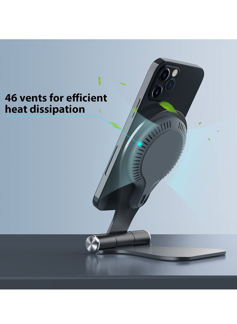 SYOSI Wireless Charging Stand, Magnetic Stand, for iPhone 14/14 Pro/14 Plus/14 Pro Max/13/13 Pro /13 Pro Max, AirPods 2/Pro - Image 4