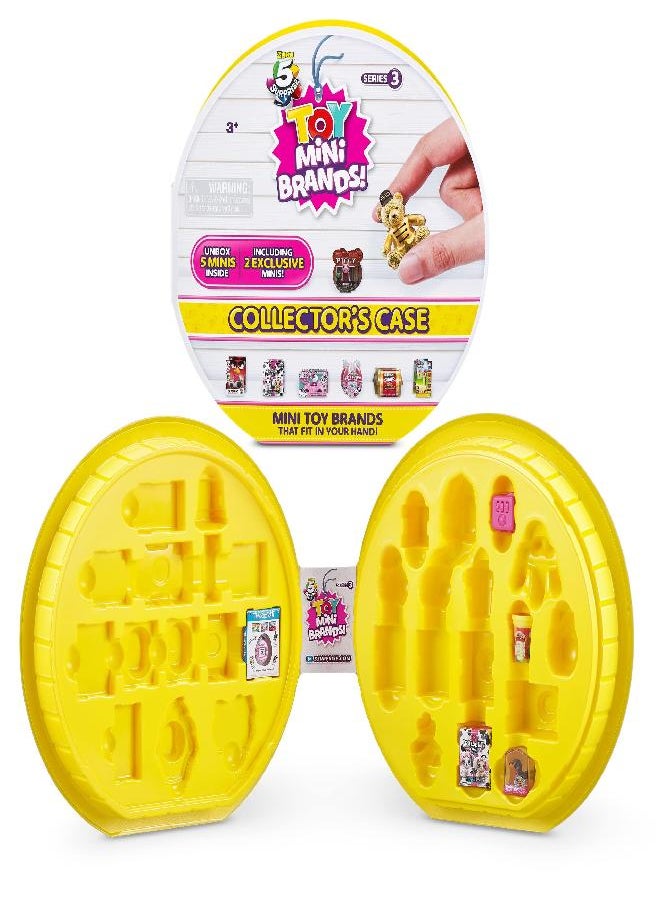 5 Surprise 5 Surprise Toy Mini Brands Collector's Case Series 3 by ZURU Store & Display 30 Minis, Comes with 5 Mini's Mystery Real Brands Collectibles  - Image 4