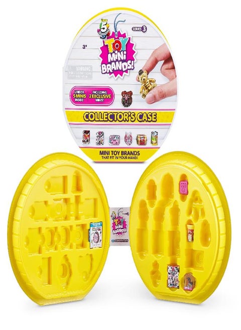 5 Surprise Toy Mini Brands Collector's Case Series 3 by ZURU Store & Display 30 Minis, Comes with 5 Mini's Mystery Real Brands Collectibles