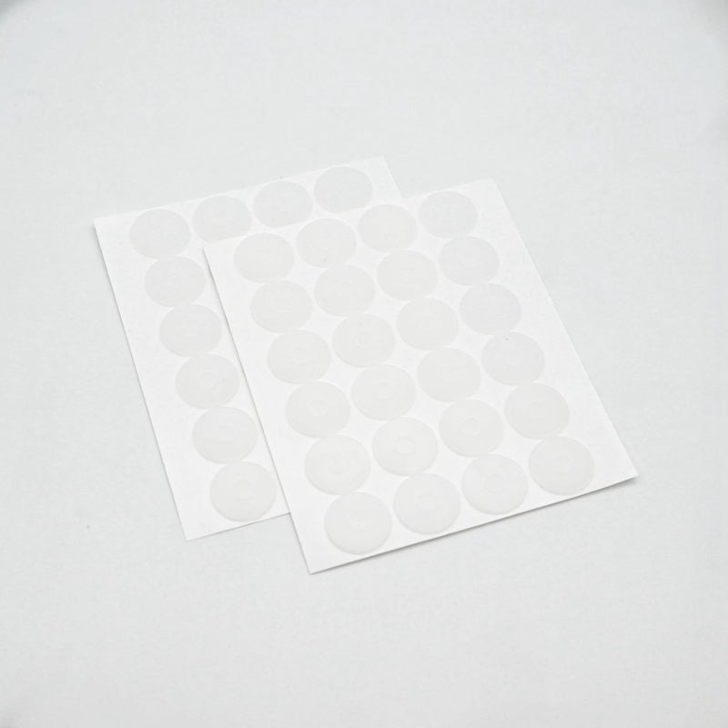 LINXIAO Non Slip Silicone Grips for Quilt Templates Ruler Grip Stickers True Grips for Quilting Rulers 96 Pieces in Total, 48 Large and 48 Small,Non Slip Silicone Grips - Image 2