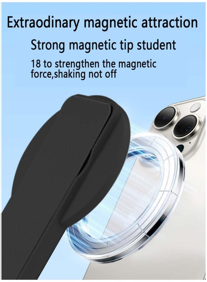 Magnetic Phone Stand, Phone Grip Loop Holder with Kickstand, 3-in1 Phone Ring Holder Strap for Mag Safe iPhone 17/16/15/14/13/12 Series - Image 3
