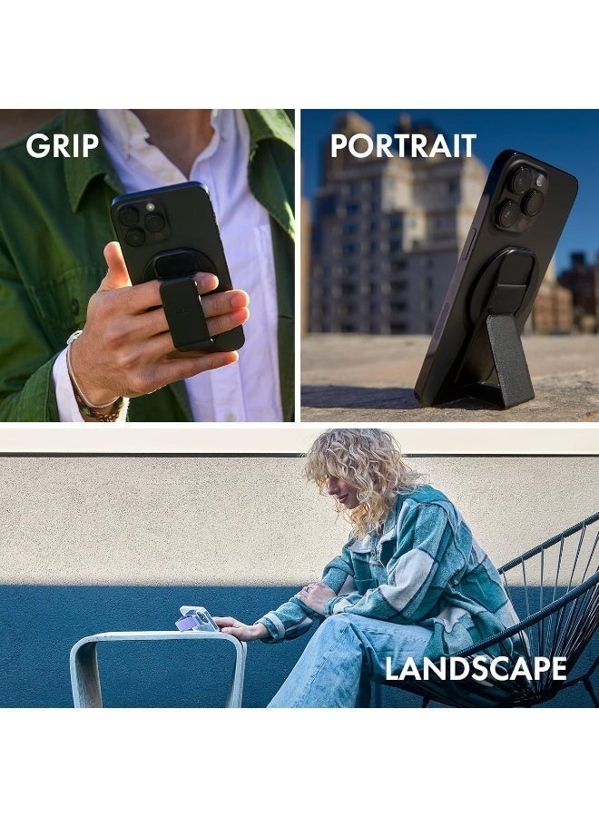 Magnetic Phone Stand, Phone Grip Loop Holder with Kickstand, 3-in1 Phone Ring Holder Strap for Mag Safe iPhone 17/16/15/14/13/12 Series - Image 5