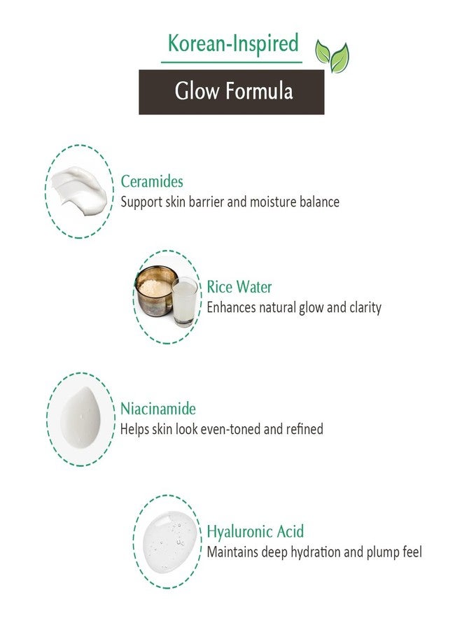 Vedic Line Vedicline Korean Glow Serum with Ceramide & Rice Water Hydrating & Brightening Face Serum Supports Skin Barrier & Glow Lightweight Daily Serum - 30 ml - Image 3