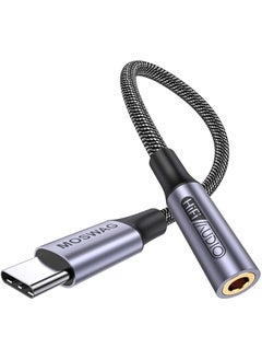 MOSWAG USB C to 3.5mm Headphone Jack Adapter, Audio Adapter USB C to Aux Dongle Cable Cord for Samsung Galaxy S22 S21 S20 Ultra S20+ Note 20 10 S10 S9 Plus,Pixel 4 3 2 XL,ipad Pro and More