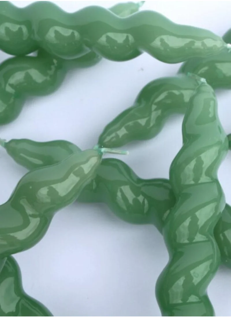 مايجن Spiral Taper Candle - Sage