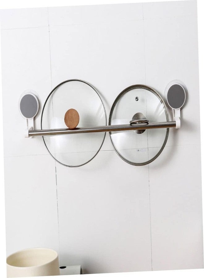 GLACIAL Wall Mounted Single Rod Towel Holder Bar - Magic Sticker Napkin Rod Hanger for Bathroom & Kitchen, No-Drill Cloth Rack for Hand Towels, Dish Towels, and Cleaning Rags (Pack of 1) - Image 4