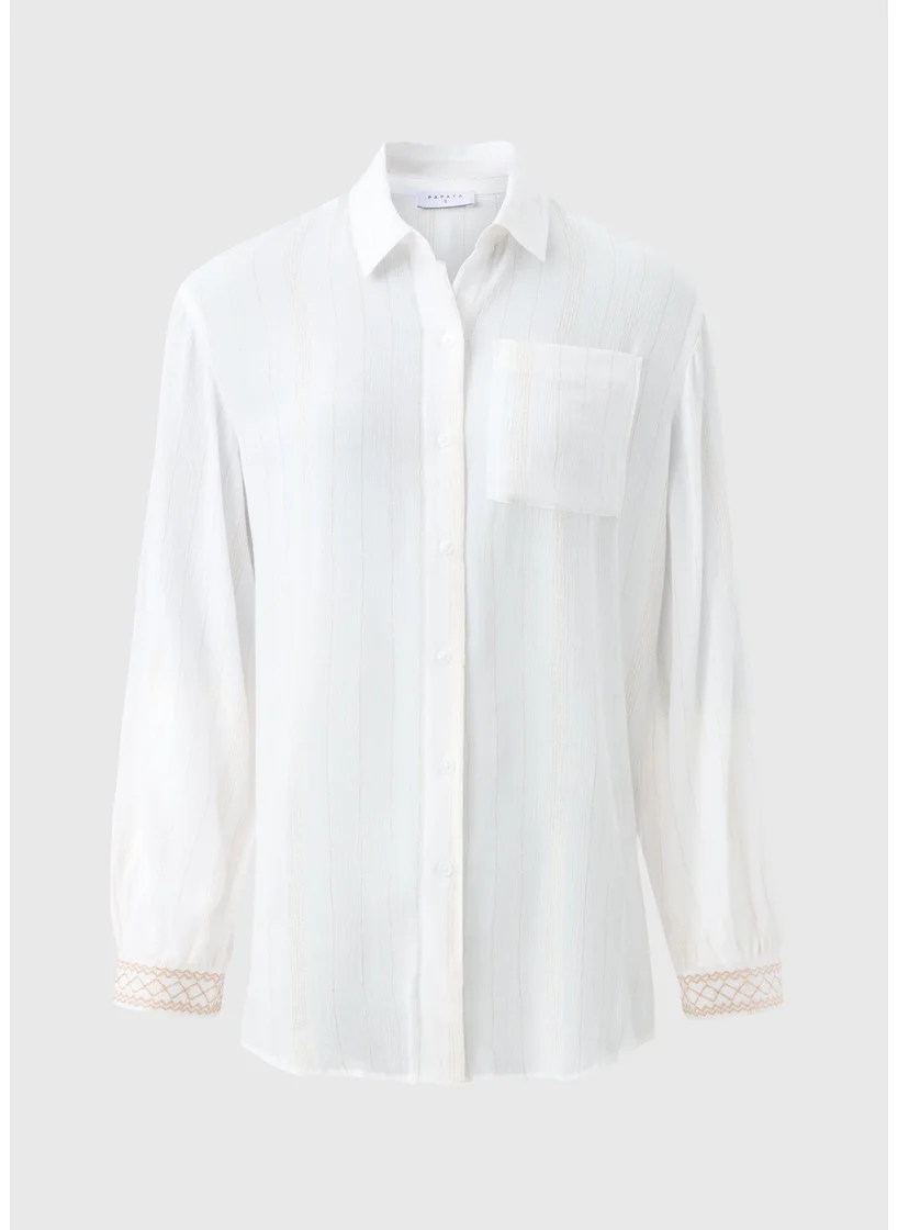 Matalan Cream Sparkle Beach Shirt
