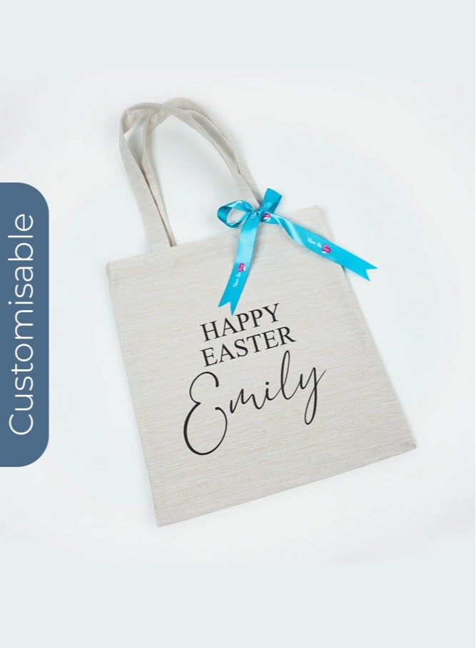 Share the Love Personalised Easter Tote Bag, Happy Easter - Classic - Image 1