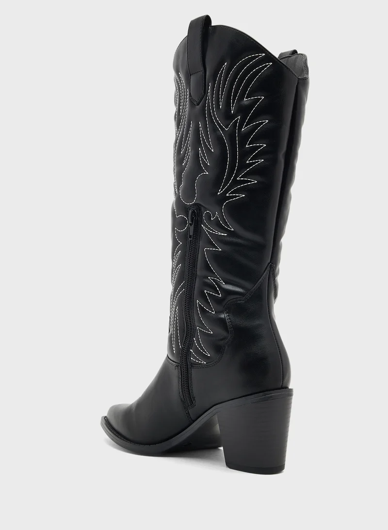 GLAMOROUS Casual Western Knee Boots