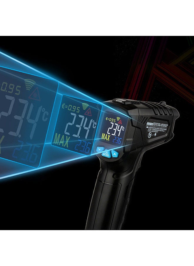 -50~550℃ Industrial Digital Infrared Thermometer Handheld Infrared LCD Temperature Meter Gauge Non-contact IR  Pyrometer Hygrometer Industrial Temperature Tester