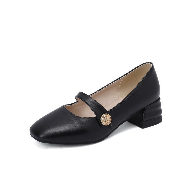 Simple Square Heel Large Size Women'S Shoes For 137 - Image 3