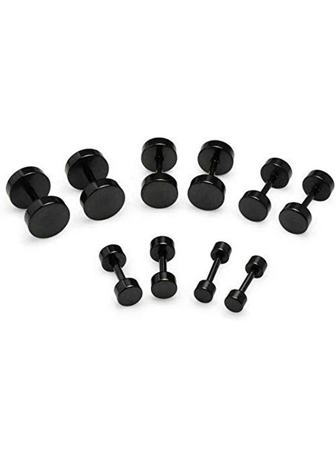 MEENAZ MEENAZ Earrings men boyfriend girls women gents ear studs for men Stainless Steel Piercing Clip on Screw Bali Pierced Hoop Stud Huggie Magnetic earrings for boys silver black gold blue boys earrings - Image 1