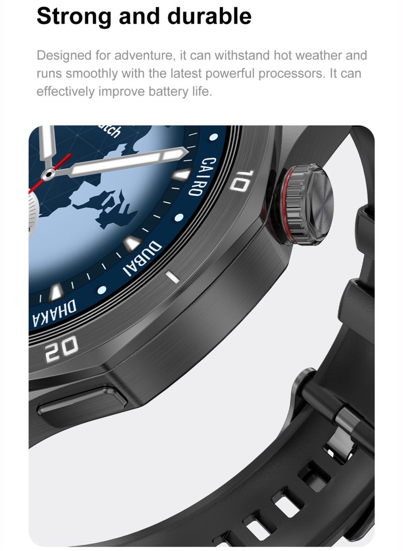 RollsTimi  Men's Bluetooth Smartwatches, Smart Wearable Watches, Support Multi Language Switching, 200+ Watch Face Wallpapers To Choose From, Message Push And Incoming Reminders, 1.46 Inch TFT High-Definition Full-Screen Touch, RT DT5 Pro - Image 5