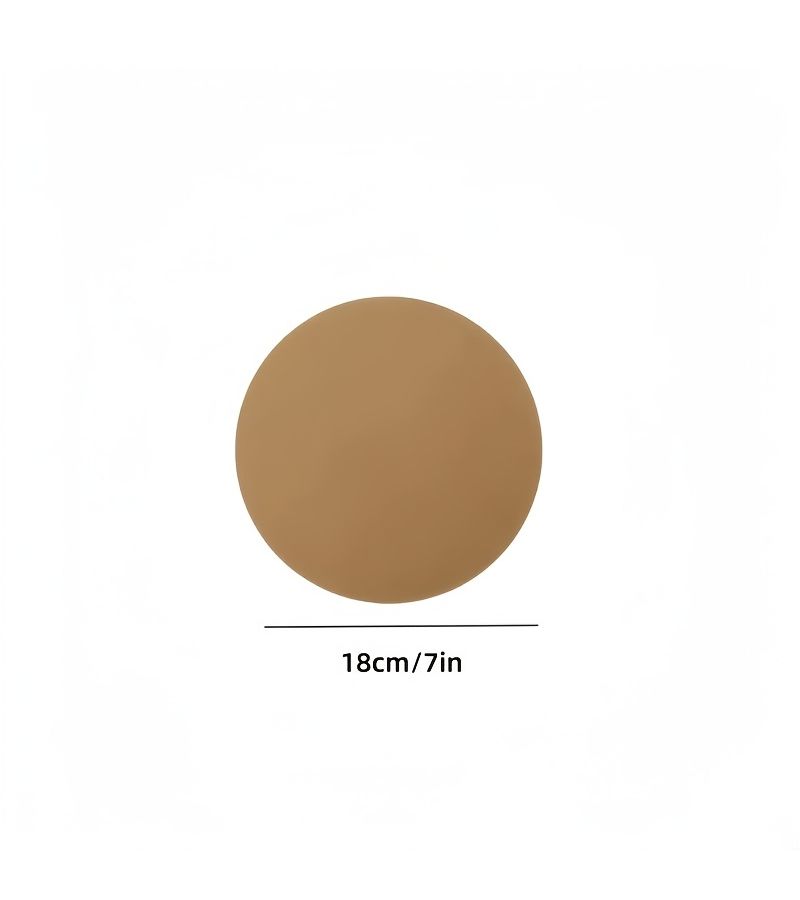 48Pcs Round Natural Color 7.09inch Disposable Baking Paper for Air Fryer Grill Oven - Image 5