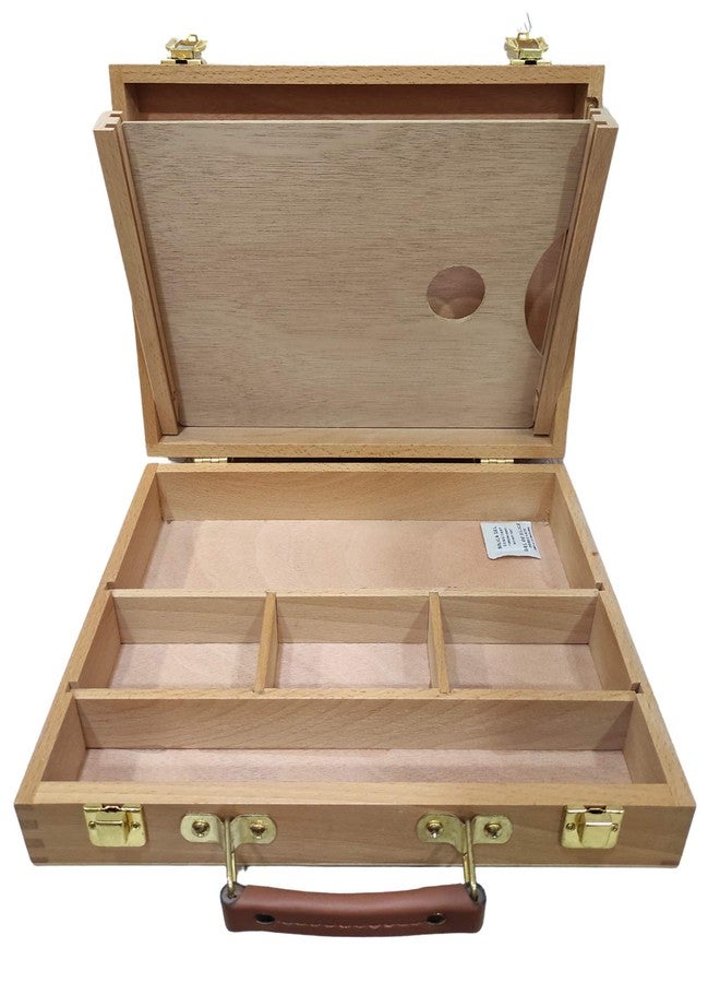 Brustro Artists Empty Wooden Painting Box with a Palette - Image 1