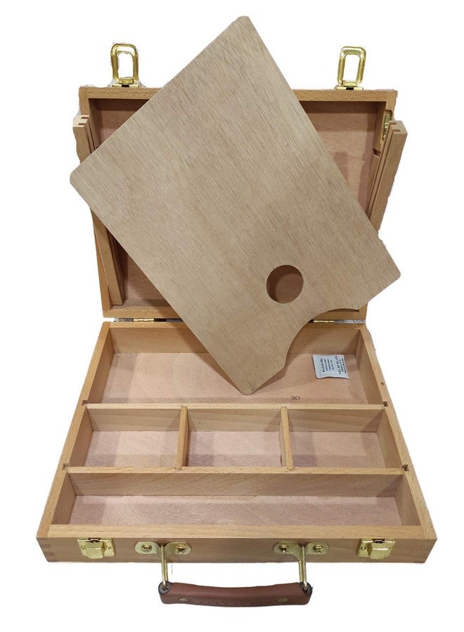 Brustro Artists Empty Wooden Painting Box with a Palette - Image 5