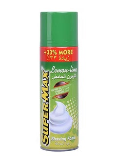Super-Max Lemon Lime Shaving Foam 400ml  - Image 1