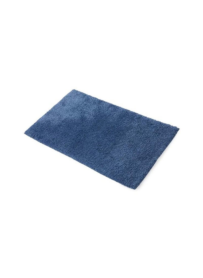 SPACES Spaces Solid Dobby Drylon 2355 GSM Anti Skid Bath Mat (Free Size,Blue)  - Image 2