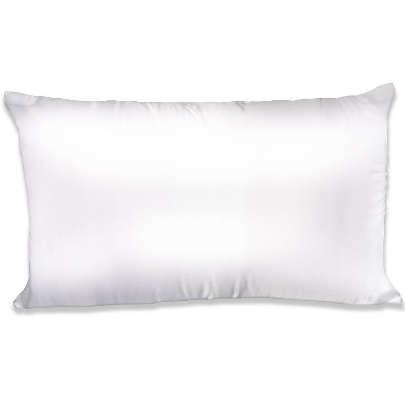 Spasilk Satin Pillowcase Charmeuse Satin Pillowcase Hypoallergenic Pillowcase Queen Size White Pillowcase