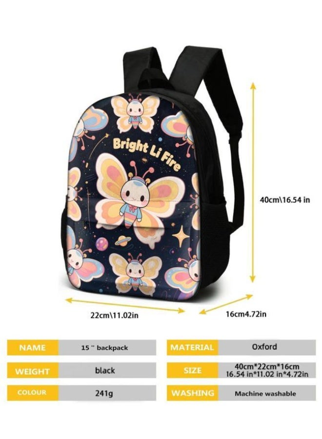 Bright Li Fire Three-piece set of cartoon bags, easily cope with various occasions (students, children, friends' outings, mountain climbing, schooling, etc.) | Backpack + hand-held + stationery bag | School season/holiday gifts - 79 - Image 5