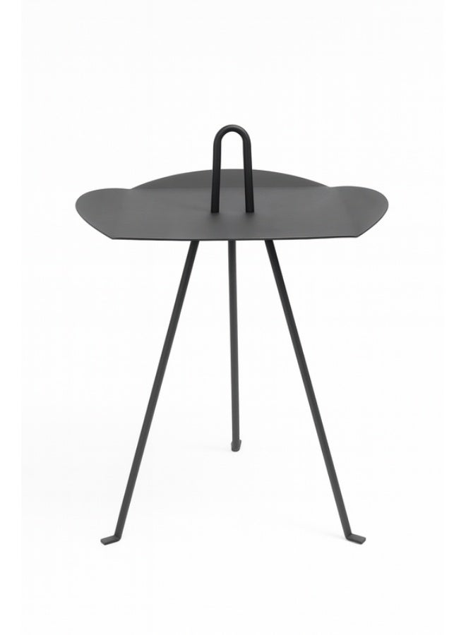 YI ONE Corner Table – Black Metal Modern Side Table for Sofa, Bed, Office & Home Use - Image 3