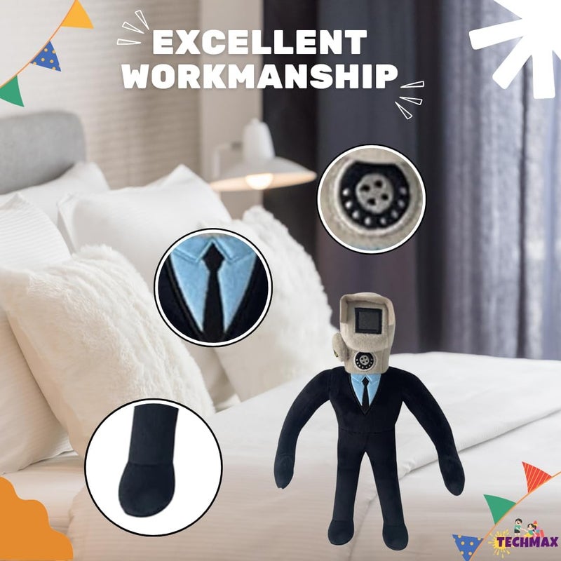 TechMax Solution Scary Toilet Cameraman Stuffed Toy, Plushies Birthday Gift for Kids and Collectors - Image 4