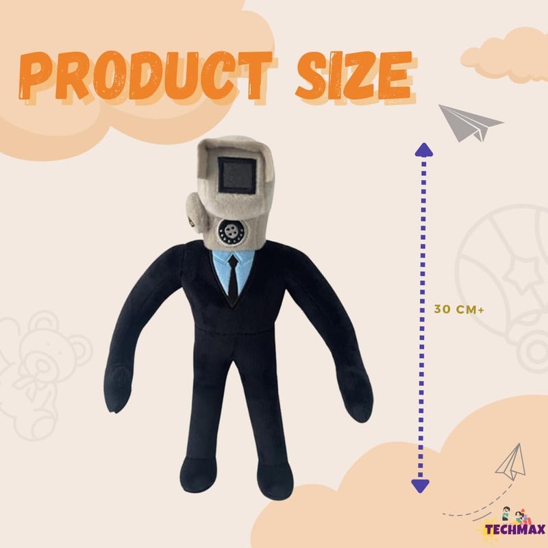 TechMax Solution Scary Toilet Cameraman Stuffed Toy, Plushies Birthday Gift for Kids and Collectors - Image 2